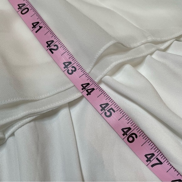 🏷️ NWT Torrid Size 12 Special Occasion Ivory Chiffon Sleeveless Hi Lo Dress NEW - Picture 15 of 15